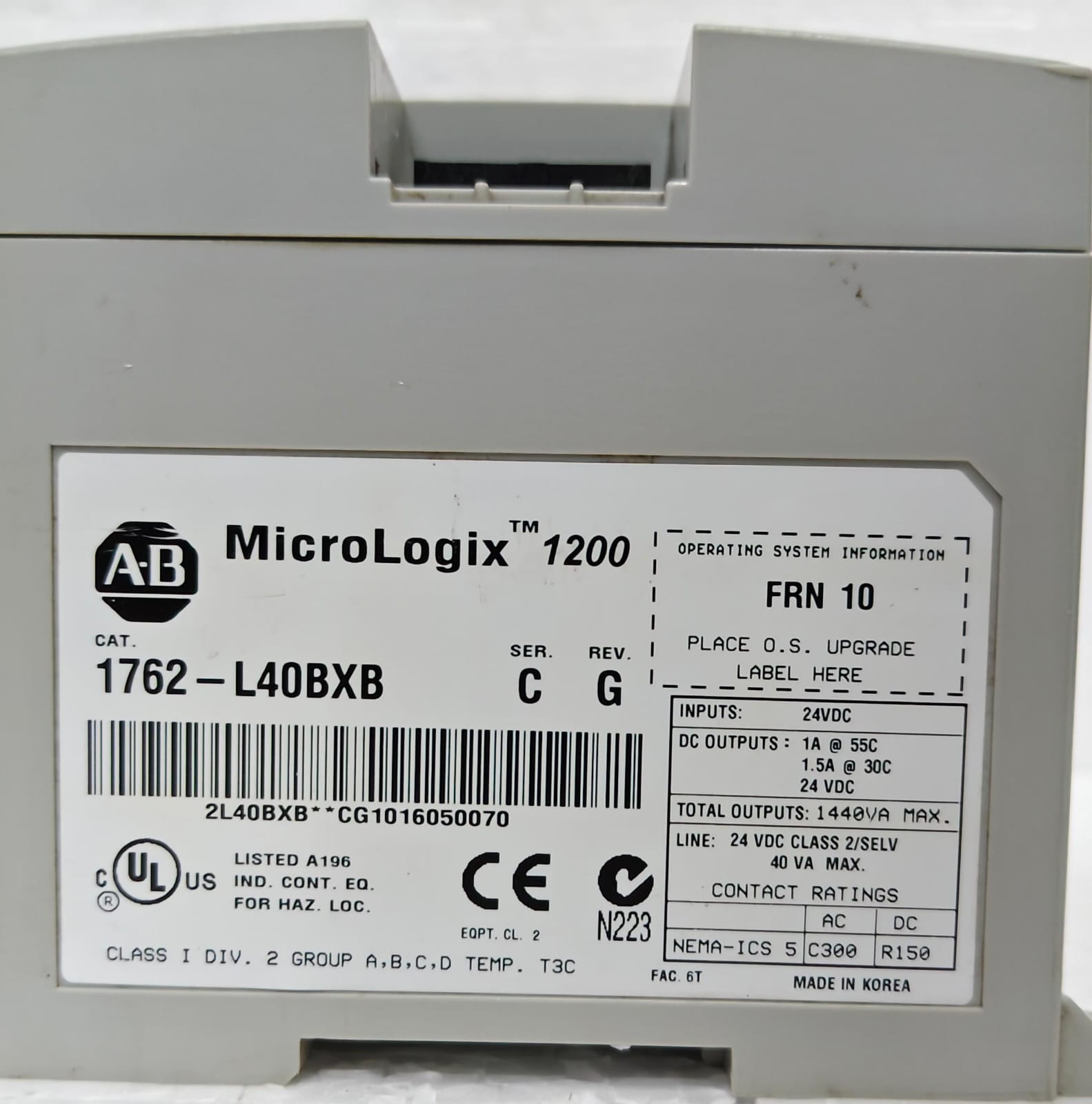 Allen-Bradley 1762L40BXB PLC - Image 6