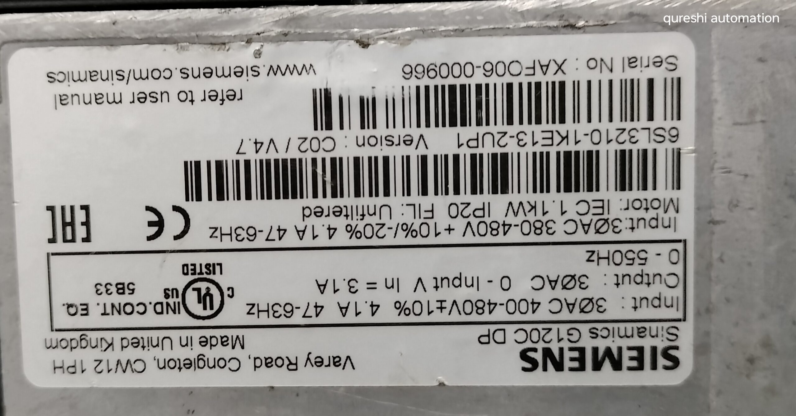 SIEMENS _6SL3210-1KE13-2UP1 - Image 2