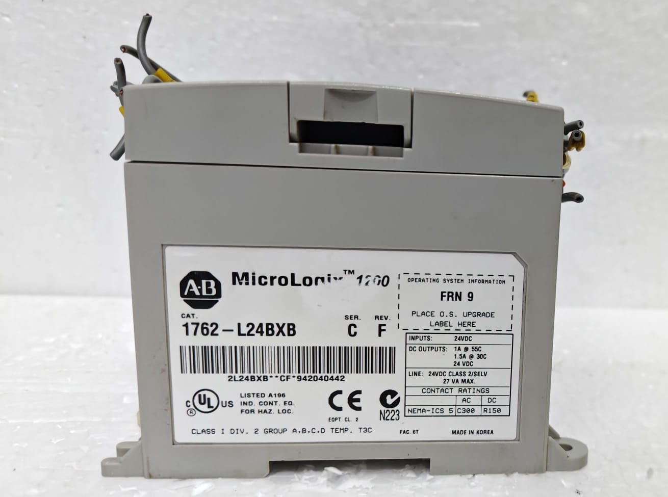 Allen-Bradley MicroLogix 1200 24VDC 1762-L24BXB - Image 6