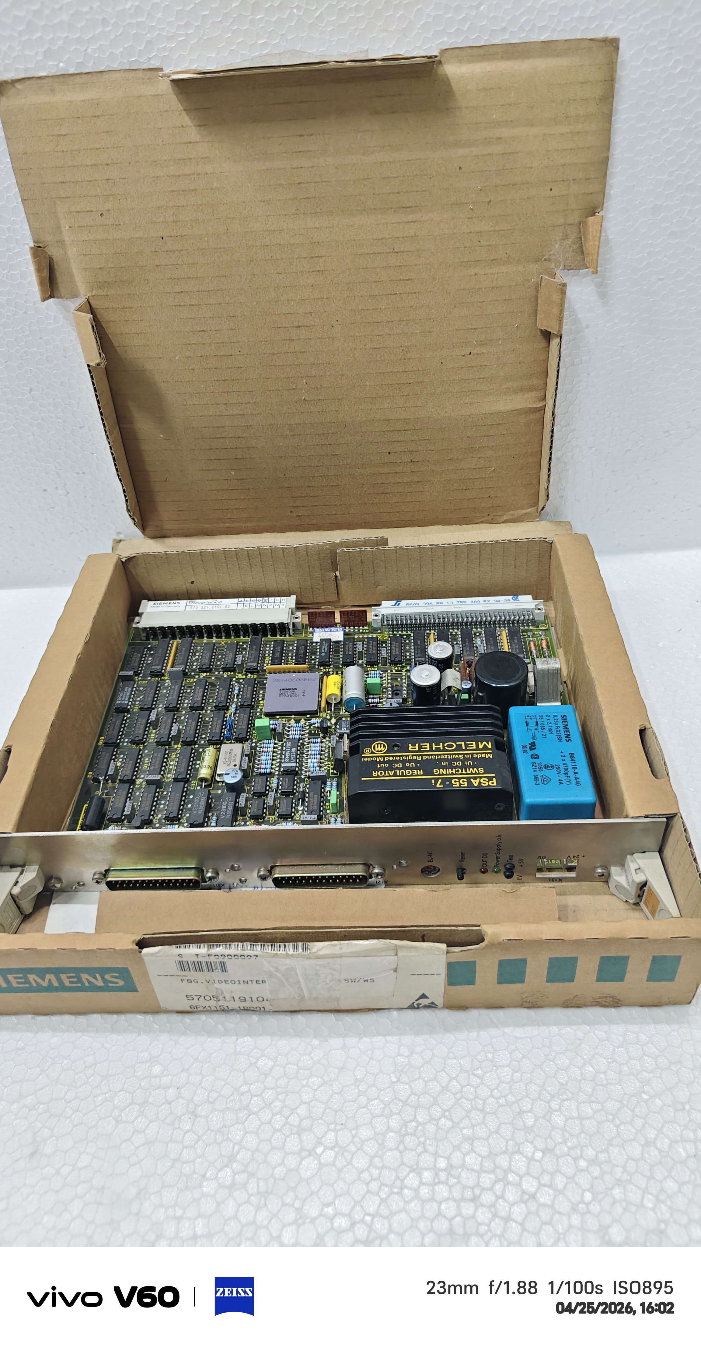SIEMENS 570 321 . 9101 . 02 PLC PROCESSER CARD - Image 2