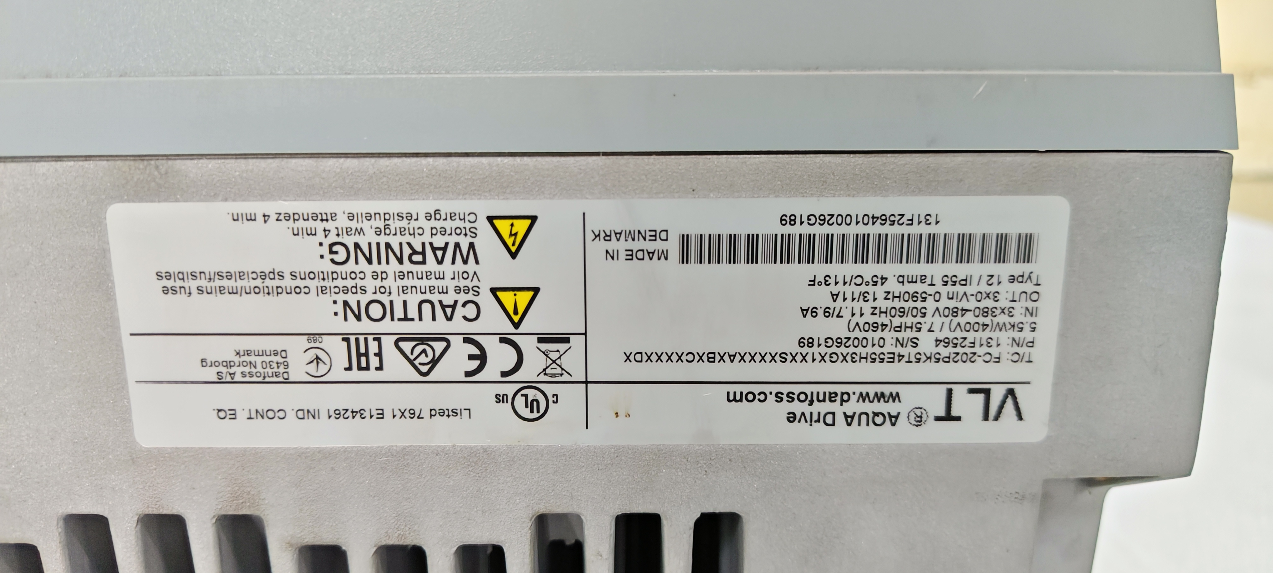 Danfuss FC-202P5K5T4E55 7.5hp 3phase - Image 6