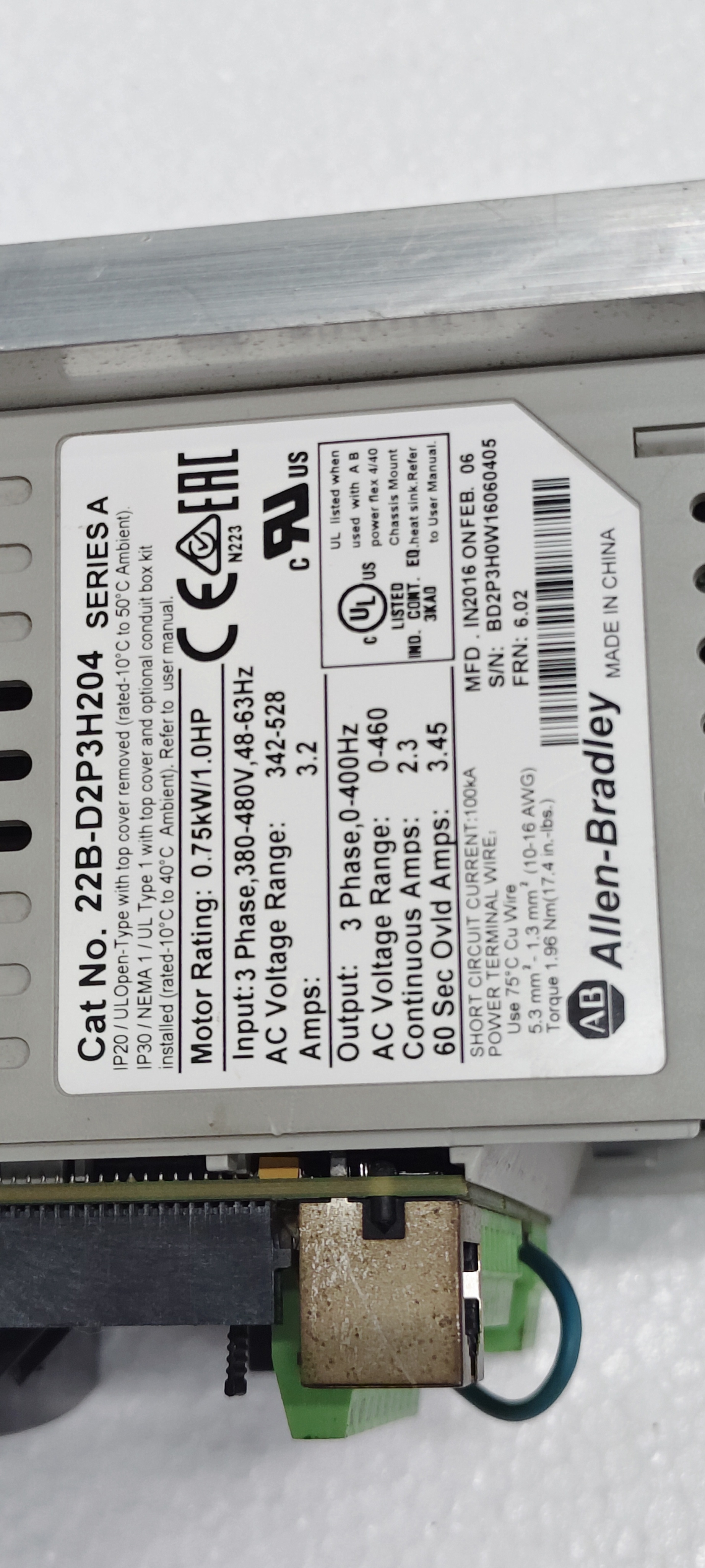 Allen-Bradley 22B-D2P3H204 - Image 8