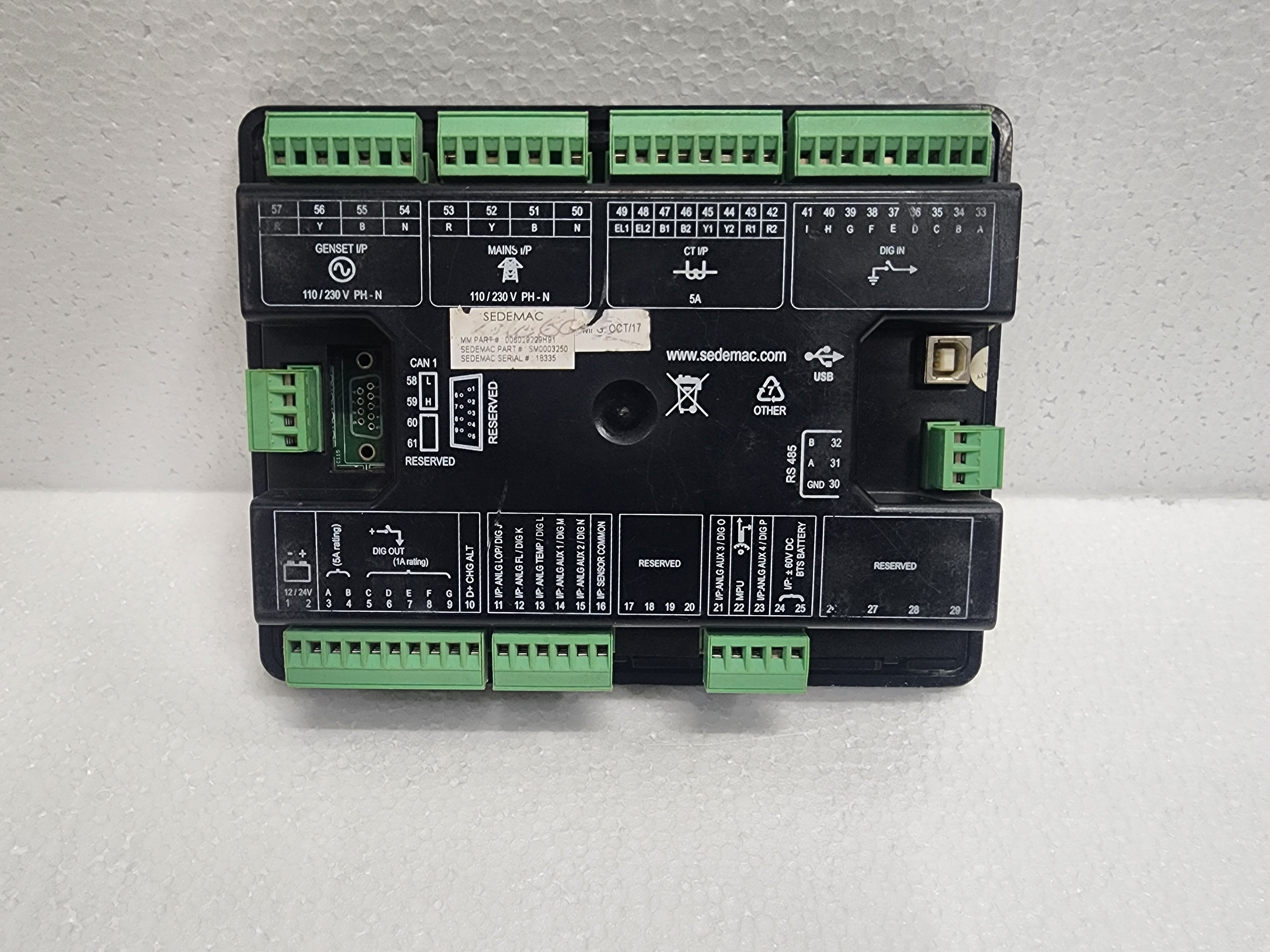 Sedemac Genset Controller Generator Engine Control Module 12V/24V DC AMF GC2111 - Image 6